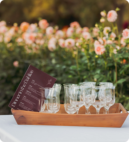 Dinner In The Dahlias